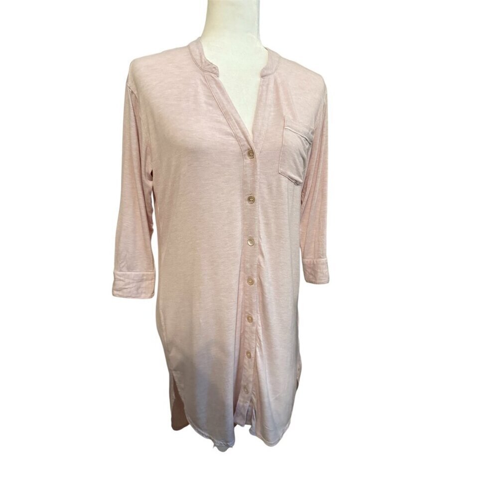 UGG Pink Button-Up Pajama Top